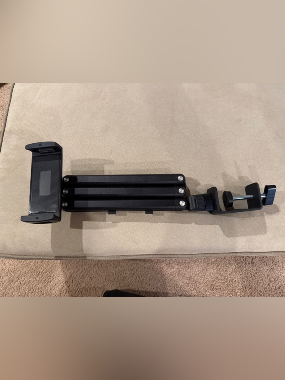 Portable, extendable monitor holder with clamp
